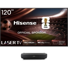 Hisense 120L9HA TV de projeção Projetor de ultra curta distância 3000 ANSI lumens DLP UHD 4K (3840x2160) Preto, Cinzento Escuro