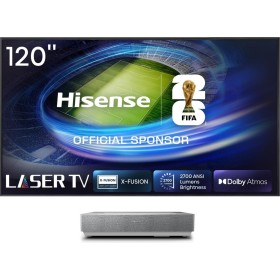 Hisense 120L5HA TV de projeção Projetor de ultra curta distância 2700 ANSI lumens DLP UHD 4K (3840x2160) Prateado, Branco