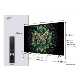 TCL C6K 65C6K TV 165,1 cm (65") 4K Ultra HD Smart TV Wi-Fi Metálico