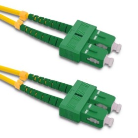 Qoltec Patchcord fiber optic SC/APC - SC/APC | Singlemode | 9/125 | G652D | Duplex | 1.5m