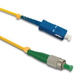 Qoltec Patchcord fiber optic FC/APC - SC/UPC | Singlemode | 9/125 | G652D | Simplex | 15m