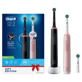 Oral-B Pro 3 3900N Gift Edition Adulto Escova de dentes rotativa oscilante Preto, Rosa