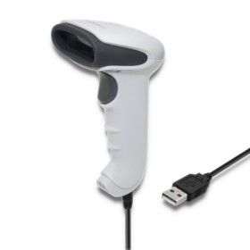 Qoltec barcode reader scanner | 1D | CCD matrix | USB | White