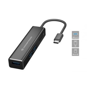 Conceptronic DONN08B base & duplicador de portas USB 3.2 Gen 1 (3.1 Gen 1) Type-C Preto