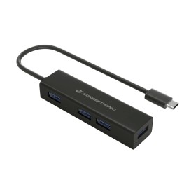 Conceptronic HUBBIES07B hub de interface USB 3.2 Gen 1 (3.1 Gen 1) Type-C 5000 Mbit s Preto