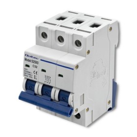 Qoltec Overcurrent Circuit Breaker C32 | Fuse | AC | 32A| 3P