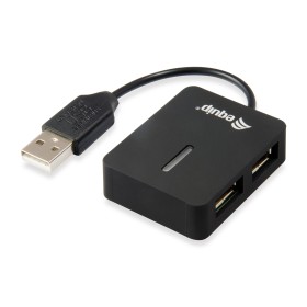 Equip 128952 hub de interface USB 2.0 480 Mbit s Preto