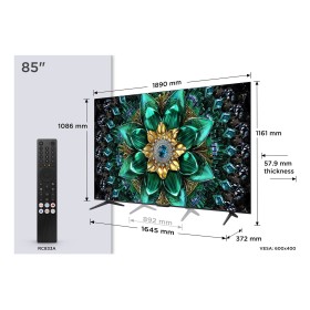 TCL Q6C 85Q6C TV 2,16 m (85") 4K Ultra HD Smart TV Wi-Fi Metálico