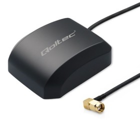 Qoltec Mobile GPS GLONASS antenna with magnetic base | omnidirectional | 28dBi | 50W | SMA RA