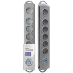 Qoltec Surge protector | 6 sockets | 3m | Grey