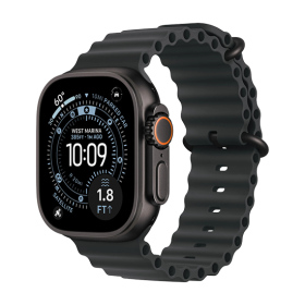 Watch Apple Watch Ultra 3 (2025) 5G 49mm Black Titanium Case with Ocean Band - Black