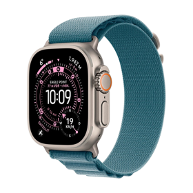 Watch Apple Watch Ultra 3 (2025) 5G 49mm Natural Titanium Case with Alpine Loop M - Light Blue
