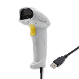 Qoltec barcode reader scanner | 1D | EAN | USB | White