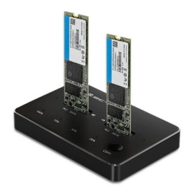 Qoltec Drive docking station 2x SSD M.2 SATA | NGFF | USB Type C