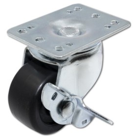 Qoltec Castors with brake for racks 19''| 4pcs.