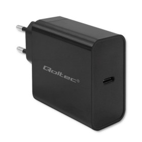 Qoltec Super Quick PD Charger | 1xUSB-C | 65W | 5-20V | 3-3.25A | Laptop | Smartfon | Black