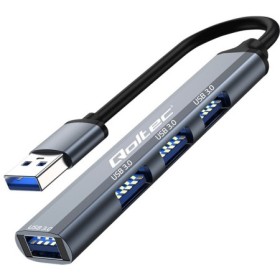 Qoltec Hub Adapter USB 3.0 4in1| 4x USB 3.0