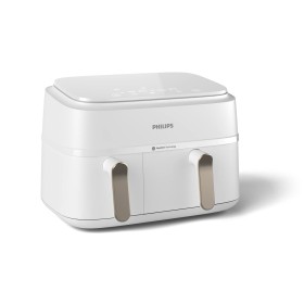 Philips 3000 series NA353 10 fritadeiras Duplo 9 l Independente 2750 W Fritadeira a ar quente Prateado, Branco