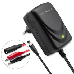 Qoltec Automatic charger for AGM GEL STD 6V battery | 1A | Rectifier with LED indicator