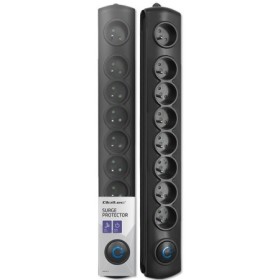 Qoltec Surge protector | 8 sockets | 3m | Black