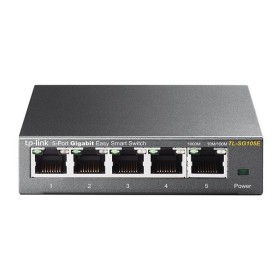 TP-Link TL-SG105E Gerido L2 Gigabit Ethernet (10 100 1000) Preto
