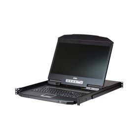 ATEN Switch KVM LCD Panorâmico de Carril Individual VGA PS 2-USB de 8 portas