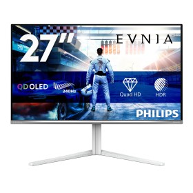 Philips Evnia 6000 27M2N6501L 00 monitor de ecrã 67,3 cm (26.5") 2560 x 1440 pixels Quad HD QD-OLED Branco