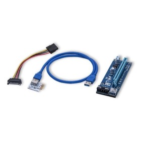Qoltec Riser PCI-E 1x - 16x | ver. USB 3.0 | SATA/ IDE MOLEX 4pin
