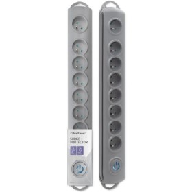 Qoltec Surge protector | 8 sockets | 1.8m | Grey