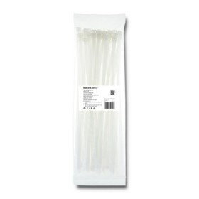 Qoltec Self-locking cable tie | 7.2*350mm | 50 pcs. | Nylon66 | UV | White