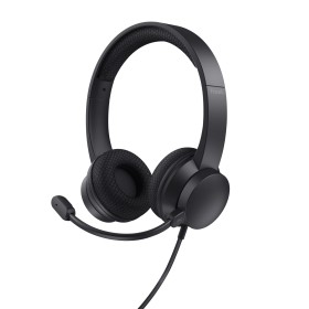 Trust HS-260 Auscultadores Com fios Fita de pescoço Escritório Call center USB Type-A Preto