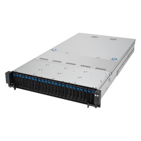 ASUS RS521A-E12-RS24U Socket SP5 Rack (2U) Preto, Prateado
