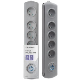 Qoltec Surge protector | 5 sockets | 3m | Grey