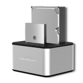 Qoltec 2x HDD / SSD docking station | 2.5 "/3.5" SATA | USB 3.0 | Clonning