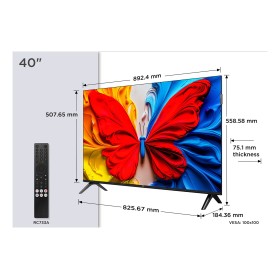 TCL S59K 40S59K TV 101,6 cm (40") Full HD Smart TV Wi-Fi Metálico