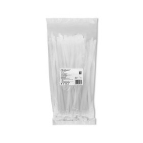 Qoltec Reusable Self-locking cable tie | 7.2*250 mm | Nylon UV | White