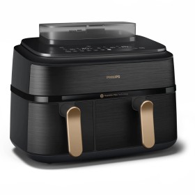 Philips 5000 series NA552 00 fritadeiras Duplo 9 l Independente 2750 W Fritadeira a ar quente Preto, Dourado