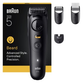 Braun BeardTrimmer 5 80789813 aparador de barba AC Bateria 20 2 cm Molhado & Seco Preto