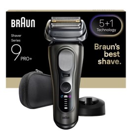 Braun Series 9 Pro+ 9615S Máquina de barbear com lâminas que se adaptam ao contorno do rosto Aparador Preto, Cinzento