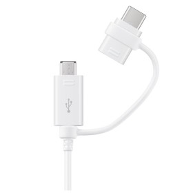 Samsung EP-DG930 cabo USB USB 2.0 1,5 m USB A USB C Micro-USB B Branco