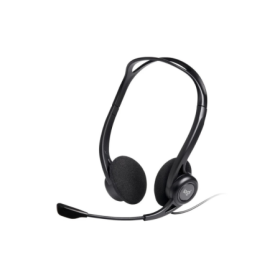 Auscultadores Logitech PC 960 com Microfone Usb Pretos