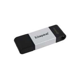Pen Drive Kingston 64Gb DataTraveler DT80 Usb C 3.2 Cinza