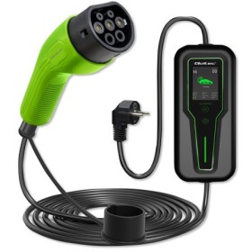 Qoltec Mobile charger for EV 2-in-1 Type2 with regulation | 3.5kW | 230V | SCHUKO 16A | LCD | Portable | Wallbox | 5m