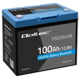 Qoltec LiFePO4 lithium iron phosphate battery | 12.8V | 100Ah | 1280Wh | Bluetooth | BMS