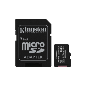 Micro SD Kingston CANVAS Select Plus 64GB microSD XC com Adaptador Classe 10 100MBs