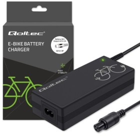 Qoltec Fast Charger for e-bike 36V | 42V | 2A | GX12-3Pin +power cable