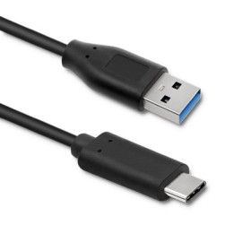 Qoltec Cable USB 3.1 type C male | USB 3.0 A male | 1m