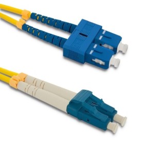 Qoltec Patchcord fiber optic SC/UPC - LC/UPC | Singlemode | 9/125 | G652D | Duplex | 5m