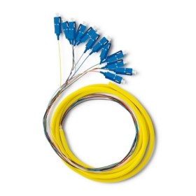 Qoltec 12 x Pigtail fiber optic LC/APC | Singlemode | G657A2 | 2m