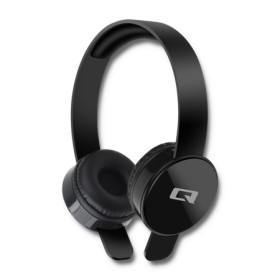 Qoltec Headphones with microphone | Black